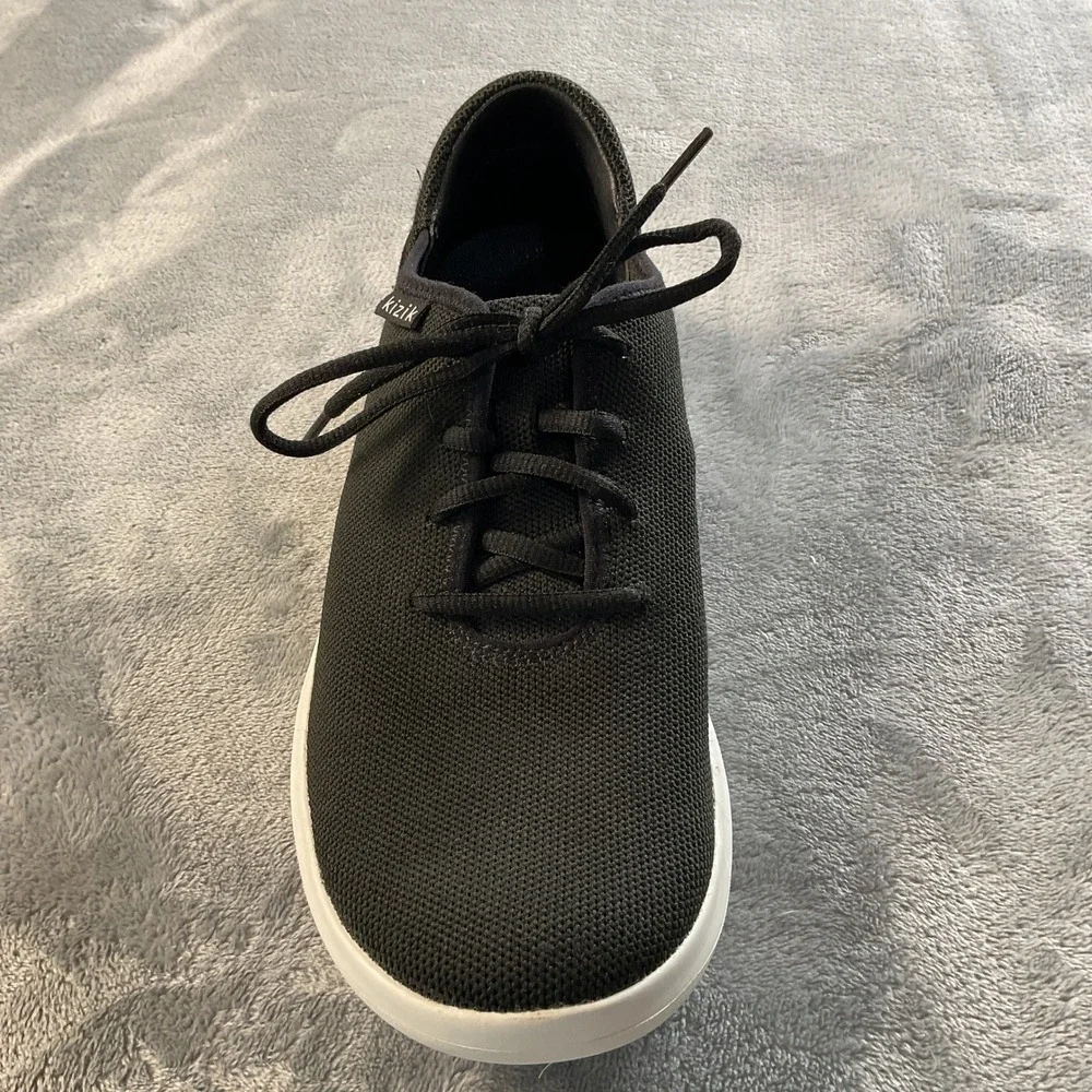Kizik Madrid Eco Knit Black‎ White Hands Free Slip On Sneakers Mens 8 Womens 9.5